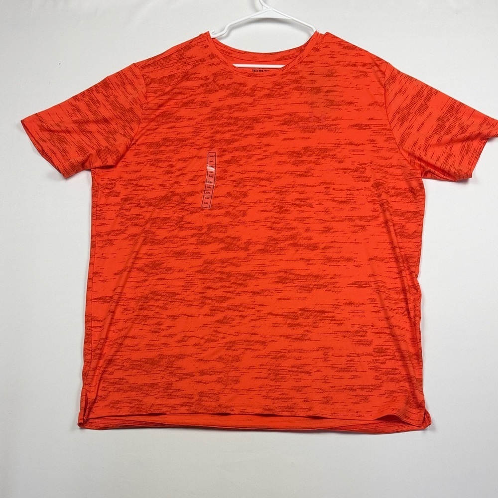 Under Armour Orange Patterned Short Sleeve Tee